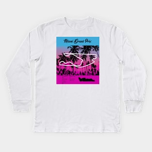 Miami Grand Prix Kids Long Sleeve T-Shirt